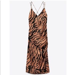 Zara zebra print dress